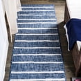 thumbnail image 1 of JONATHAN Y SANTA MONICA 2 x 8 Runner Rug, Colonia Berber Stripe - Blue/Ivory, SMB125C-28, 1 of 10