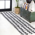 thumbnail image 1 of JONATHAN Y SANTA MONICA 2 x 8 Runner Rug, Andratx Tribal Geometric - Ivory/Black, SMB126D-28, 1 of 4