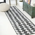 thumbnail image 1 of JONATHAN Y SANTA MONICA 2 x 8 Runner Rug, Andratx Tribal Geometric - Black/Ivory, SMB126E-28, 1 of 10