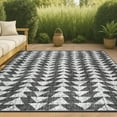 thumbnail image 1 of JONATHAN Y SANTA MONICA 5 x 8 Area Rug, Andratx Tribal Geometric - Black/Ivory, SMB126E-5, 1 of 10