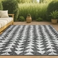 thumbnail image 1 of JONATHAN Y SMB126E-5 Andratx Modern Tribal Geometric Indoor Outdoor Area Rug Bohemian Rustic Easy Cleaning Bedroom Kitchen Backyard Patio Non Shedding, 5 X 8, Black/Ivory, 1 of 6