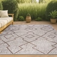 thumbnail image 1 of JONATHAN Y SANTA MONICA 8 x 10 Area Rug, Carwa Tribal Diamond Trellis - Beige/Brown, SMB128A-8, 1 of 9