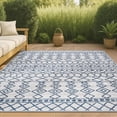 thumbnail image 1 of JONATHAN Y SANTA MONICA 3 x 5 Area Rug, Kafel Tribal Bohemian - Ivory/Blue, SMB130C-3, 1 of 10