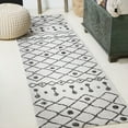 thumbnail image 1 of JONATHAN Y SANTA MONICA 2 x 10 Runner Rug, Nokat Tribal Bohemian - Ivory/Black, SMB131D-210, 1 of 10