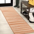 thumbnail image 1 of JONATHAN Y SANTA MONICA 2 x 8 Runner Rug, Castara Wavy Stripe - Orange/Cream, SMB205B-28, 1 of 9