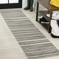 thumbnail image 1 of JONATHAN Y SANTA MONICA 2 x 8 Runner Rug, Castara Wavy Stripe - Cream/Dark Gray, SMB205C-28, 1 of 9