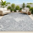 thumbnail image 1 of JONATHAN Y SANTA MONICA 5 x 8 Area Rug, Bahamas All-Over Floral - Navy/Gray, SMB209A-5, 1 of 7