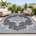 thumbnail image 1 of JONATHAN Y SANTA MONICA 3 x 5 Area Rug, Arden Vintage Medallion - Dark Gray/Cream, SMB300A-3, 1 of 6