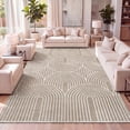 thumbnail image 1 of JONATHAN Y SANDSTONE 5 x 8 Area Rug, Ariana Art Deco Striped Arches Two-Tone - Beige/Cream, SND100A-5, 1 of 9