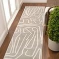 thumbnail image 1 of JONATHAN Y SANDSTONE 2 x 8 Runner Rug, Alcina Scandinavian Graphic Lines - Beige/Cream, SND102A-28, 1 of 7