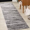 thumbnail image 1 of JONATHAN Y SILK ORCHID 2 x 8 Runner Rug, Loom Strie - Black/Gray, SOR200C-28, 1 of 7