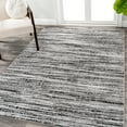 thumbnail image 1 of JONATHAN Y SILK ORCHID 8 x 10 Area Rug, Loom Strie - Black/Gray, SOR200C-8, 1 of 10
