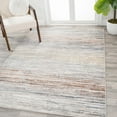 thumbnail image 1 of JONATHAN Y SILK ORCHID 3 x 5 Area Rug, Loom Strie - Gray/Blue/Orange, SOR200E-3, 1 of 10