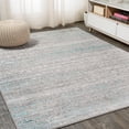 thumbnail image 1 of JONATHAN Y SILK ORCHID 4 x 6 Area Rug, Tidal Strie - Gray/Turquoise, SOR202A-4, 1 of 10