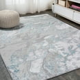thumbnail image 1 of JONATHAN Y SILK ORCHID 3 x 5 Area Rug, Swirl Marbled Abstract - Gray/Turquoise, SOR203A-3, 1 of 10