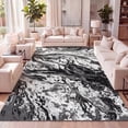 thumbnail image 1 of JONATHAN Y SILK ORCHID 4 x 6 Area Rug, Swirl Marbled Abstract - Black/Ivory, SOR203E-4, 1 of 9