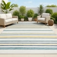 thumbnail image 1 of JONATHAN Y SAVANNAH 5 x 8 Area Rug, Janus Coastal Stripe Machine-Washable Reversible - Cream/Navy, SVH104A-5, 1 of 7