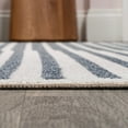 thumbnail image 1 of JONATHAN Y  Slinger Minimalist Striped Plaid Machine-Washable Dark Gray/Cream Area Rug 8 X 10, 1 of 5