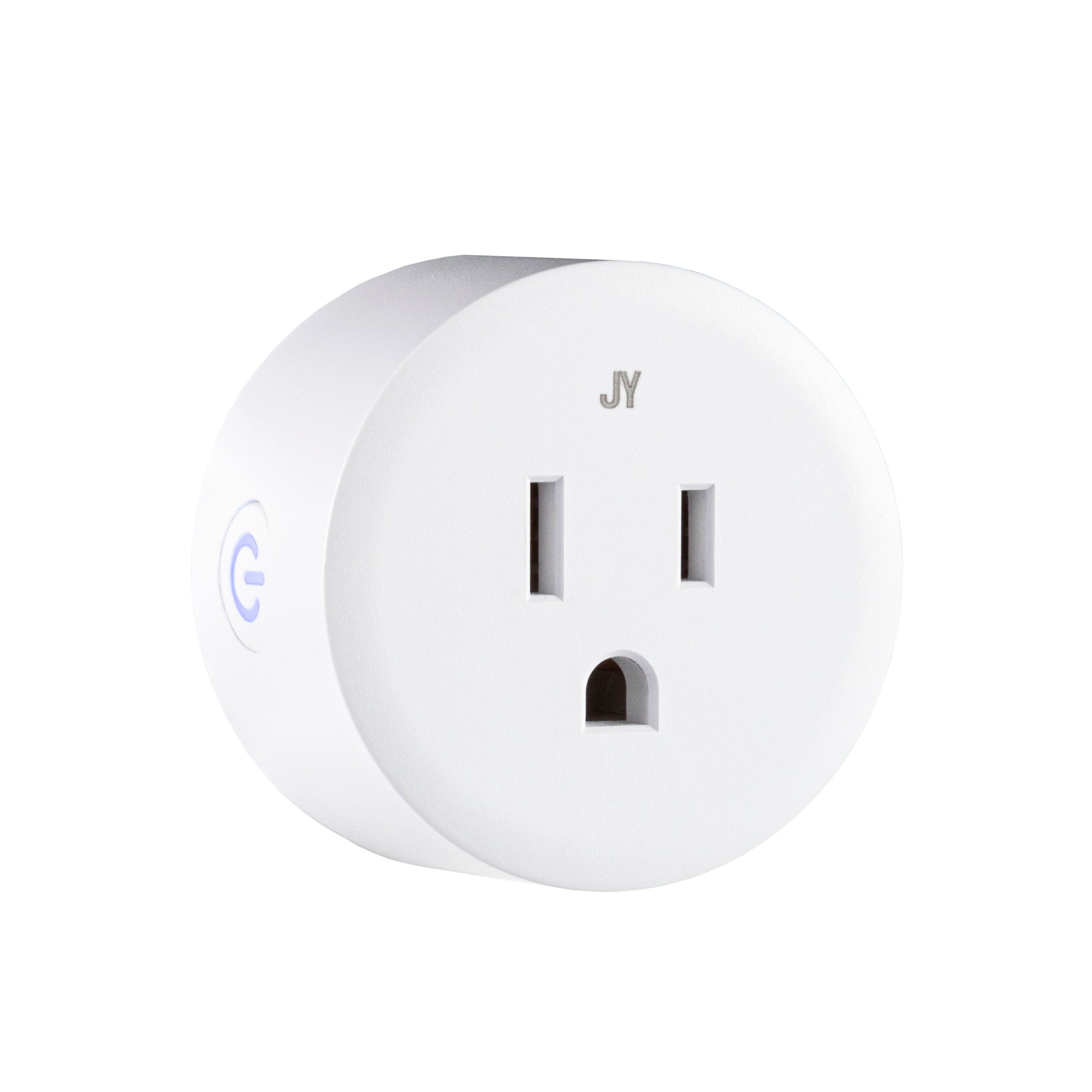 White Smart Plug with WiFi Remote Control for Alexa and Google Assistant
