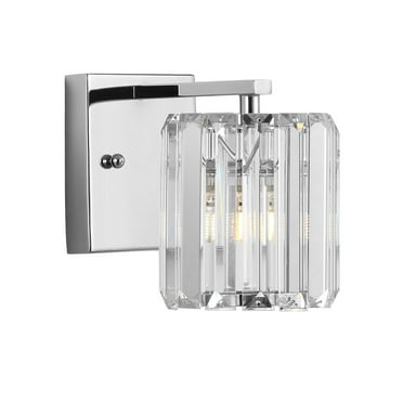 JONATHAN Y Spaulding Prism Vintage Metal/Glass Classic Glam LED Vanity Light, by JONATHAN  Y 1 Bulb