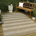 thumbnail image 1 of JONATHAN Y Sutton Easy Jute Modern Geometric Boho Stripe Natural/Beige 4 ft. x 6 ft. Indoor/Outdoor Area Rug, 1 of 7