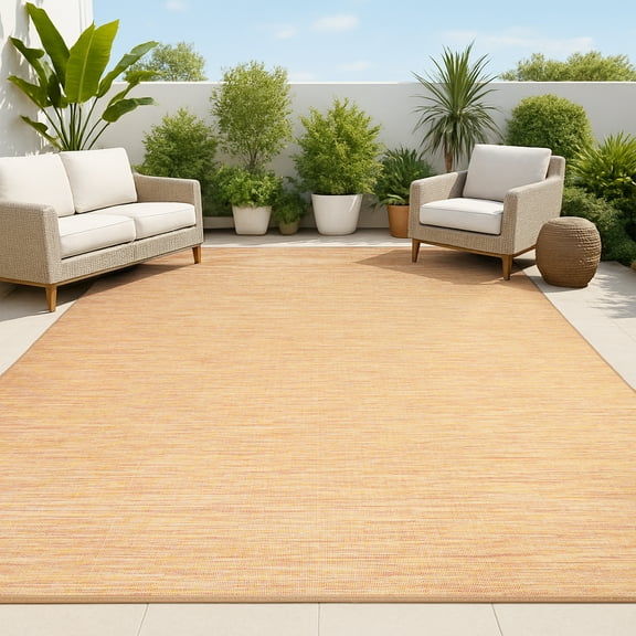 JONATHAN Y TUSCAN SUN 9 x 12 Area Rug, Ethan Flatweave - Orange, TSN100C-9