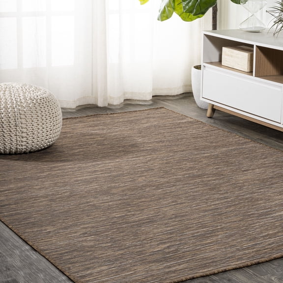 JONATHAN Y TUSCAN SUN 5 x 8 Area Rug, Ethan Flatweave - Brown, TSN100D-5