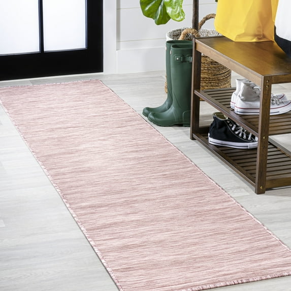 JONATHAN Y TUSCAN SUN 2 x 8 Runner Rug, Ethan Flatweave - Pink, TSN100F-28