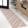 thumbnail image 1 of JONATHAN Y TUSCAN SUN 2 x 8 Runner Rug, Cyrus Geometric Tile Pattern - Salmon/Cream, TSN200A-28, 1 of 8
