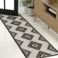 thumbnail image 1 of JONATHAN Y TUSCAN SUN 2 x 8 Runner Rug, Lior Geometric Moroccan Diamond - Black/Cream, TSN202A-28, 1 of 8
