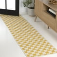thumbnail image 1 of JONATHAN Y TUSCAN SUN 2 x 8 Runner Rug, Aimee Traditional Cottage Checkerboard - Yellow/Cream, TSN204C-28, 1 of 8