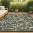 thumbnail image 1 of JONATHAN Y TUSCAN SUN 8 x 10 Area Rug, Maribel Traditional All-Over Scroll - Green/Cream, TSN205D-8, 1 of 5