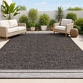 thumbnail image 1 of JONATHAN Y TUSCAN SUN 4 x 6 Area Rug, Alda Minimalist Mingled - Black/Cream, TSN213A-4, 1 of 5