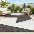 thumbnail image 1 of JONATHAN Y TUSCAN SUN 5 x 8 Area Rug, Lucian Geometric Abstract Two-Tone - Black/Cream, TSN302A-5, 1 of 6