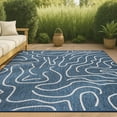 thumbnail image 1 of JONATHAN Y TUSCAN SUN 5 x 8 Area Rug, Nolan Coastal Organic Shapes - Navy/Cream, TSN307A-5, 1 of 6