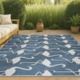 thumbnail image 1 of JONATHAN Y TUSCAN SUN 5 x 8 Area Rug, Liana Coastal Flamingos Two-Tone - Navy/White, TSN401B-5, 1 of 6