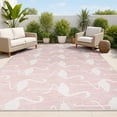 thumbnail image 1 of JONATHAN Y TUSCAN SUN 4 x 6 Area Rug, Liana Coastal Flamingos Two-Tone - Pink/Cream, TSN401C-4, 1 of 7