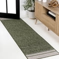 thumbnail image 1 of JONATHAN Y TUSCAN SUN 2 x 8 Runner Rug, Alda Minimalist Mingled - Green/Cream, TSN213D-28, 1 of 8