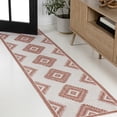 thumbnail image 1 of JONATHAN Y TUSCAN SUN 2 x 8 Runner Rug, Lior Geometric Moroccan Diamond - Salmon/Cream, TSN202B-28, 1 of 8