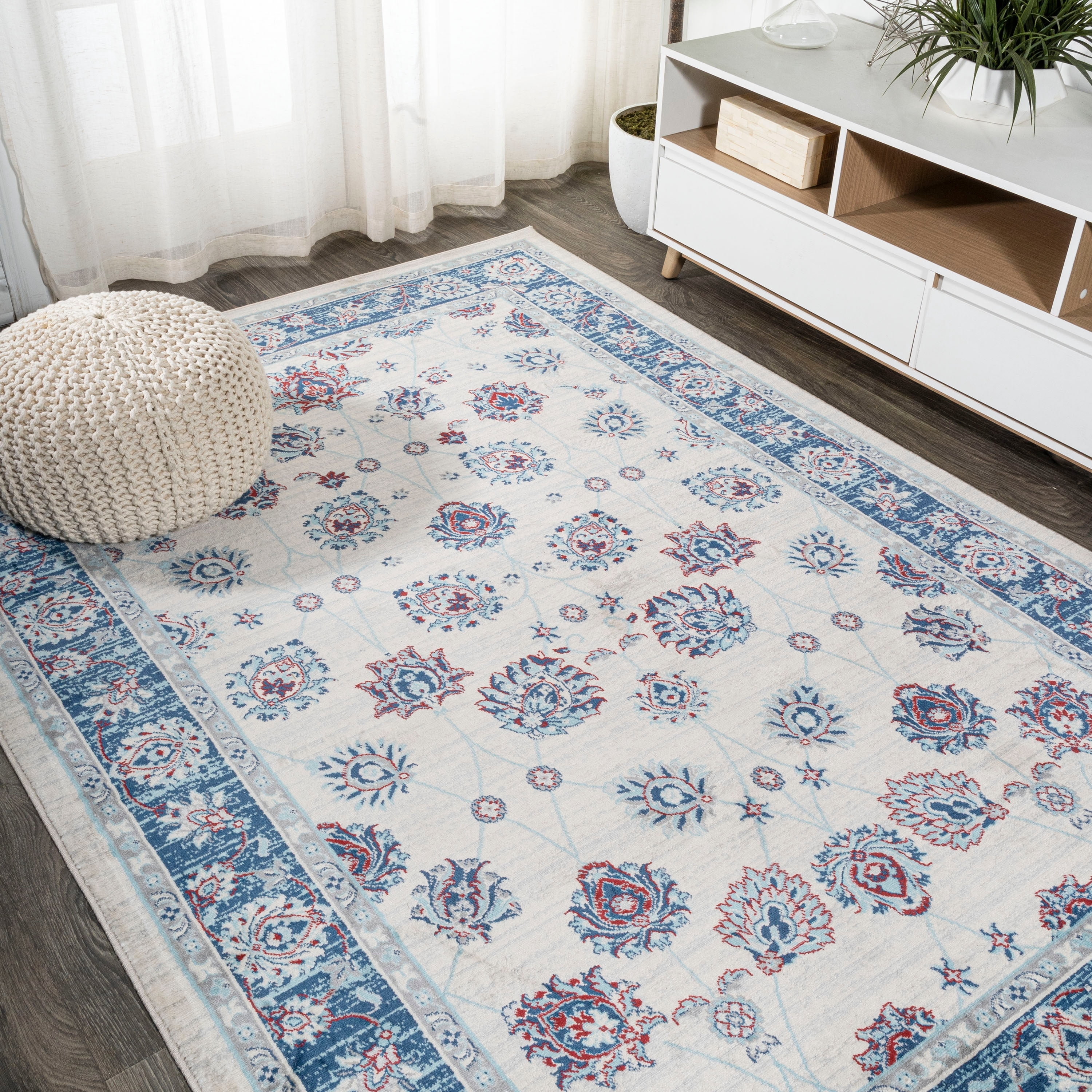 JONATHAN Y Traditional Persian Vintage Moroccan Area Rug 4 X 6 - Cream ...