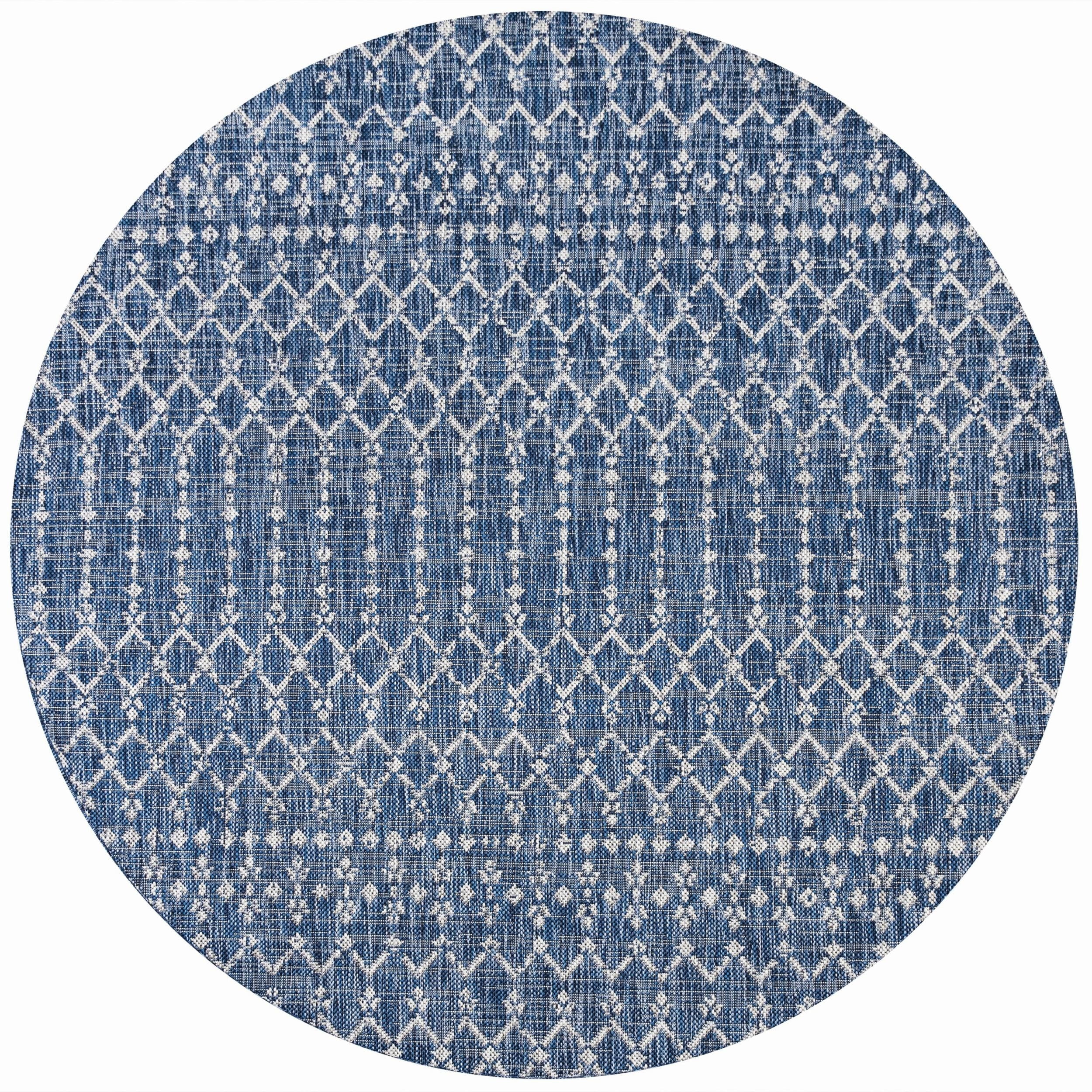 JONATHAN Y Trebol Moroccan Geometric Textured Weave Indoor/Outdoor Area ...
