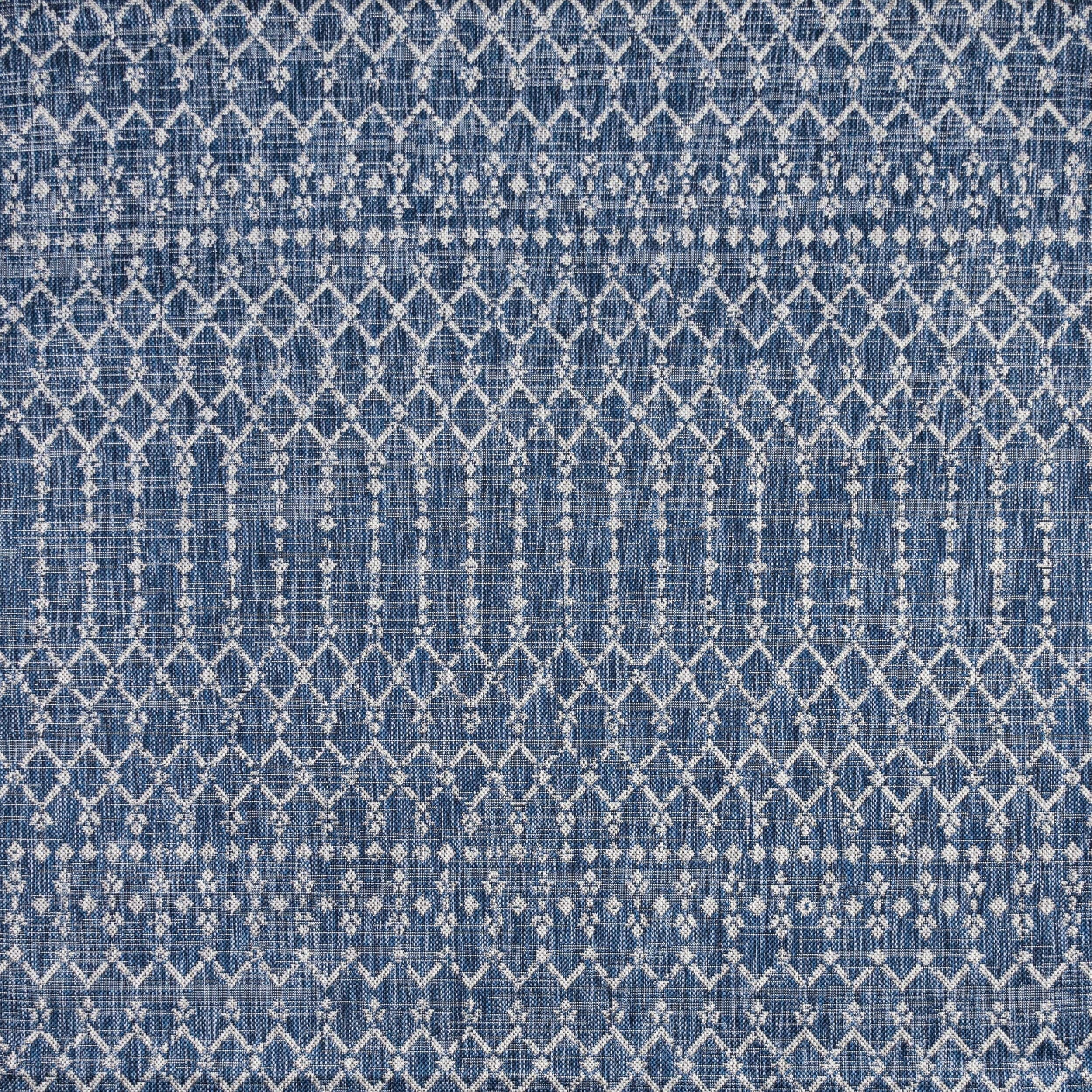 JONATHAN Y Trebol Moroccan Geometric Textured Weave Indoor/Outdoor Area ...