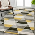 thumbnail image 1 of JONATHAN Y UNIQUE 4 x 6 Area Rug, Kehoe Retro Diamonds Geometric - Yellow/Gray/Cream, UNQ101A-4, 1 of 10