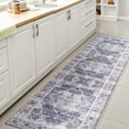 thumbnail image 1 of JONATHAN Y WASHABLE 2 x 8 Runner Rug, Alanya Ornate Medallion - Navy/Cream, WSH100A-28, 1 of 4