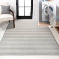 thumbnail image 1 of JONATHAN Y WASHABLE 5 x 8 Area Rug, Fawning Two-Tone Striped - Cream/Light Gray, WSH304B-5, 1 of 9
