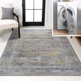 thumbnail image 1 of JONATHAN Y WASHABLE 8 x 10 Area Rug, Alanya Ornate Medallion - Gray/Mustard, WSH100D-8, 1 of 9