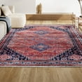 thumbnail image 1 of JONATHAN Y WSH101A-5 Dalyan Geometric Medallions Machine-Washable Terracotta/Navy 5 ft. x 8 ft. Area Rug, Bohemian Transitional, Pet Friendly, Stain Resistant, Easy to Clean, for Living Room, Bedroom, 1 of 11