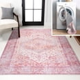 thumbnail image 1 of JONATHAN Y WASHABLE 4 x 6 Area Rug, Alacati Ogee Medallion - Red/Orange/Cream, WSH103A-4, 1 of 2