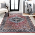 thumbnail image 1 of JONATHAN Y WASHABLE 8 x 10 Area Rug, Alacati Ogee Medallion - Red/Blue/Brown, WSH103D-8, 1 of 8