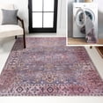 thumbnail image 1 of JONATHAN Y WASHABLE 3 x 5 Area Rug, Victoria Ornate Persian All-Over - Brown/Gray, WSH106A-3, 1 of 2